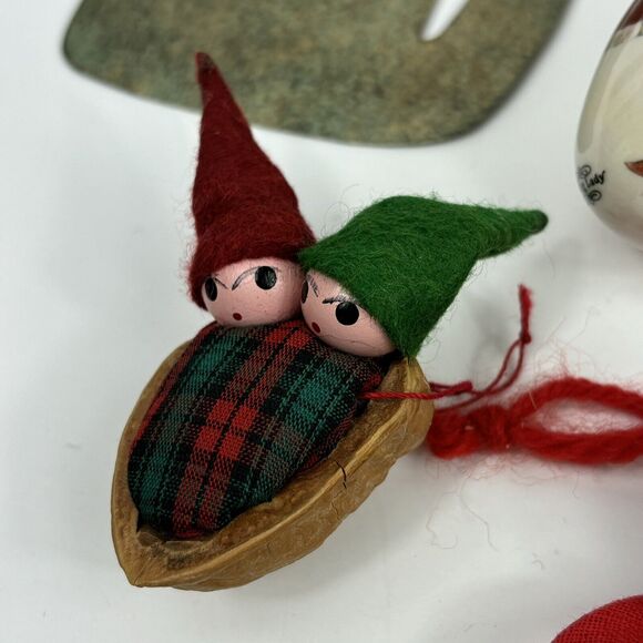 24 Handmade Primitive Country Style Christmas Ornament Crochet Stocking Cottage - Picture 5 of 16